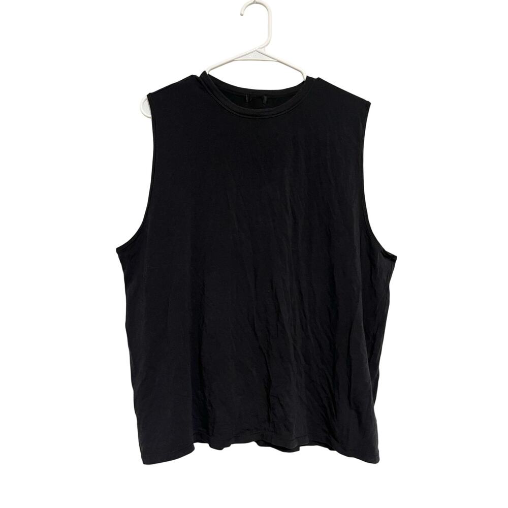 Skims Boyfriend Sleeveless Tee Black Size M